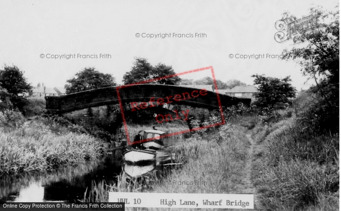 Photo of High Lane, Wharf Bridge c.1955