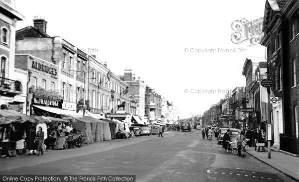 Photo of High Wycombe, High Street c.1955