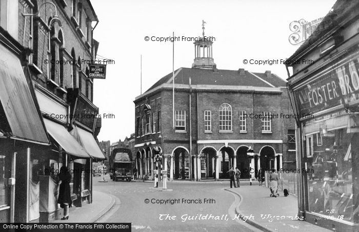 Photo of High Wycombe, The Guildhall c.1955
