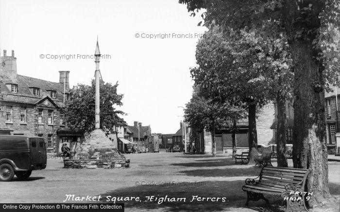 Photo of Higham Ferrers, Market Square c.1955