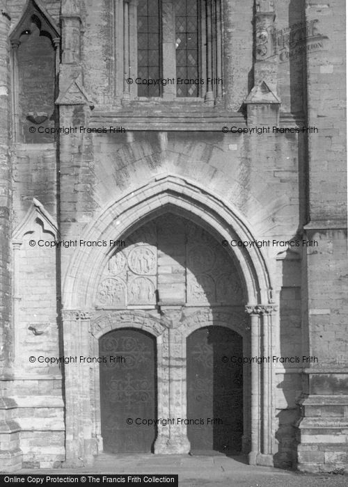 Photo of Higham Ferrers, St Mary's Church, Doorway c.1955