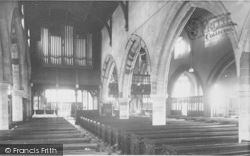 St Mary's Church Interior c.1955, Higham Ferrers