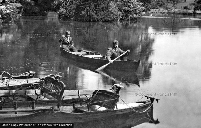 Photo of Highams Park, Boating On The Lake 1921