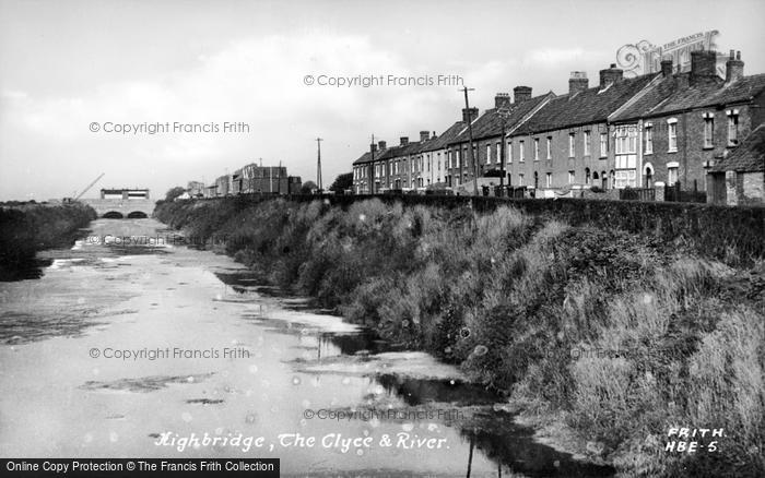 Photo of Highbridge, The Clyce And River c.1955