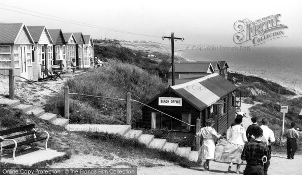 Photo of Highcliffe, Beach Huts c.1960