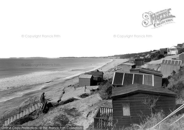 Photo of Highcliffe, The Beach c.1950