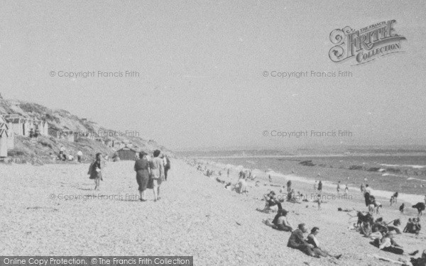 Photo of Highcliffe, The Beach c.1950