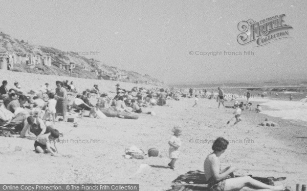 Photo of Highcliffe, The Beach c.1950