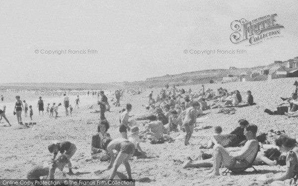 Photo of Highcliffe, The Beach c.1950