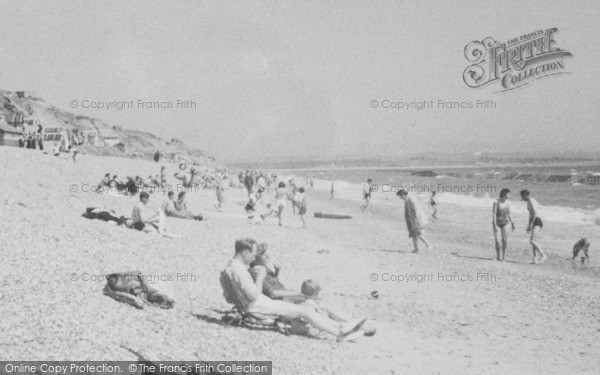 Photo of Highcliffe, The Beach c.1950