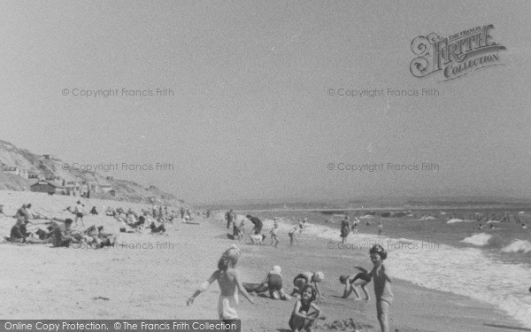 Photo of Highcliffe, The Beach c.1955