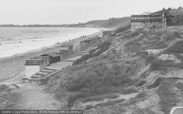 Photo of Highcliffe, The Beach c.1955
