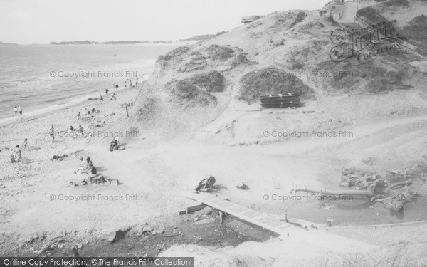 Photo of Highcliffe, The Beach c.1965