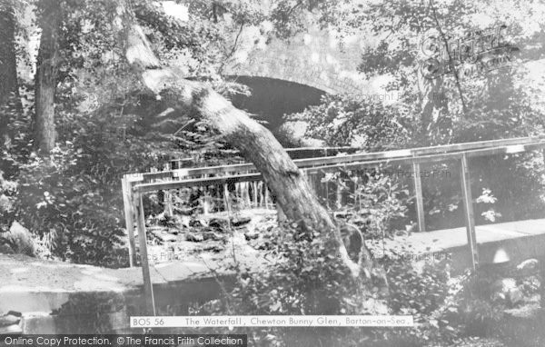 Photo of Highcliffe, The Waterfall, Chewton Bunny Glen c.1960
