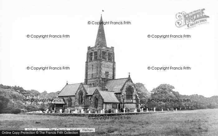 Photo of Higher Walton, Church Of St John The Evangelist c.1965