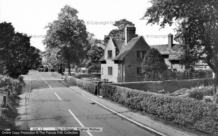 Photo of Higher Walton, The Village c.1965