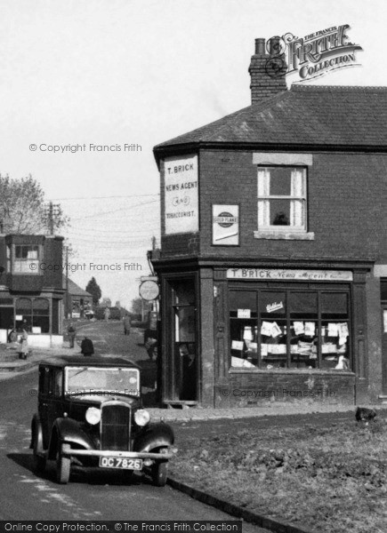 Photo of Highley, Brick's Newsagent, High Street 1952