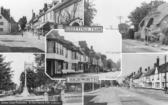 Photo of Highworth, Composite c.1955