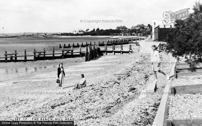 Photo of Hill Head, The Beach c.1955