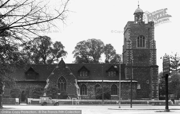 Photo of Hillingdon, St John's Church c.1955