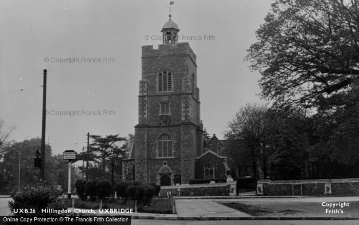 Photo of Hillingdon, St John's Church c.1955