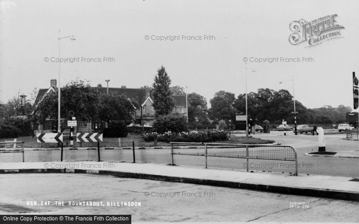 Photo of Hillingdon, The Roundabout c.1960