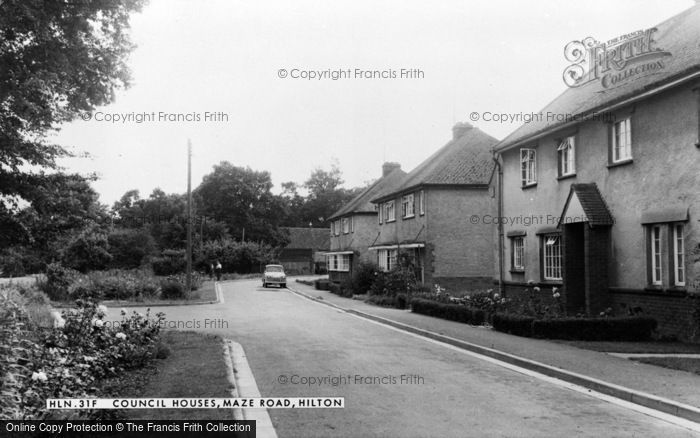 Photo of Hilton, The Council Houses, Maze Road c.1965