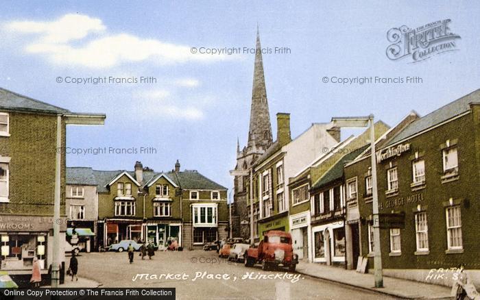 Photo of Hinckley, Market Place 1964