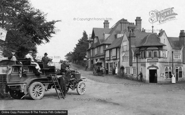 Photo of Hindhead, Charabanc And The Post Office 1906