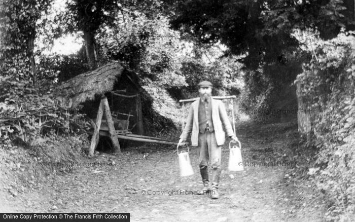 Photo of Hindhead, George Mayes Delivering Milk 1907