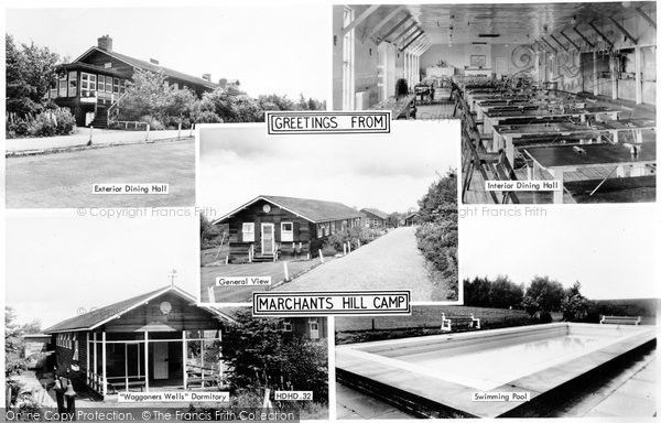 Photo of Hindhead, Marchants Hill Camp c.1955