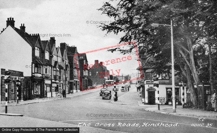 Photo of Hindhead, The Crossroads c.1955