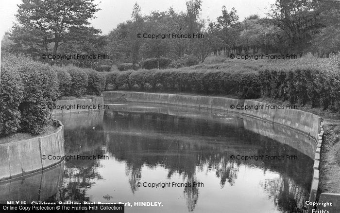 Photo of Hindley, Paddling Pool Raynor Park c.1950