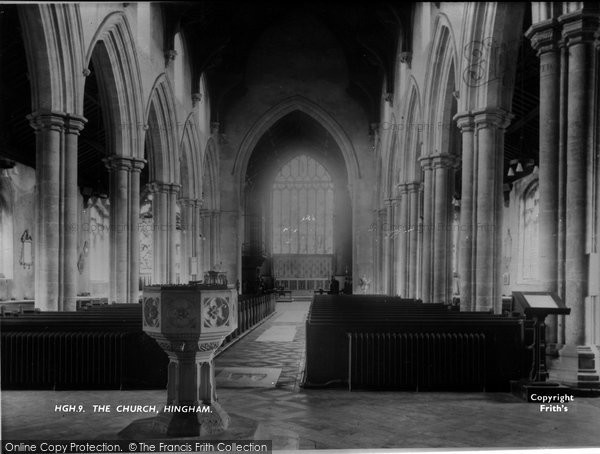 Photo of Hingham, The Church Interior c.1955