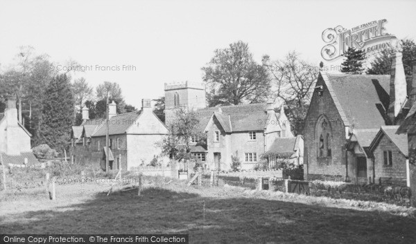 Photo of Hinton Charterhouse, The School And Church c.1960