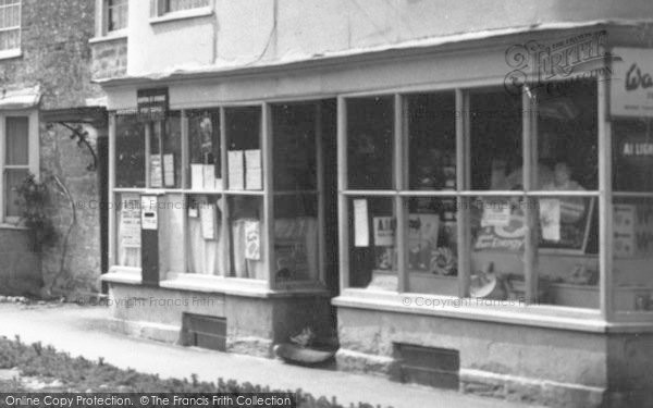 Photo of Hinton St George, Shop Window, The Post Office c.1960