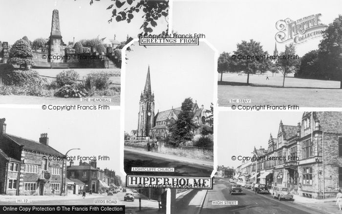 Photo of Hipperholme, Composite c.1965