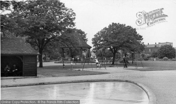 Photo of Hitchin, Bancroft Recreation Ground c.1955