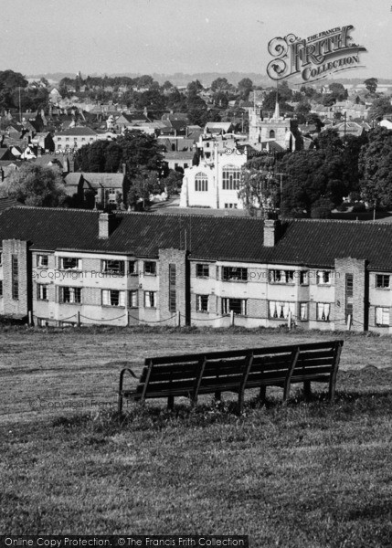 Photo of Hitchin,  From Windmill Hill c.1955