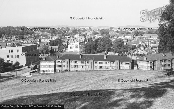 Photo of Hitchin, General View From Windmill Hill c.1955