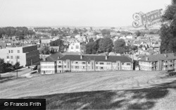 General View From Windmill Hill c.1955, Hitchin