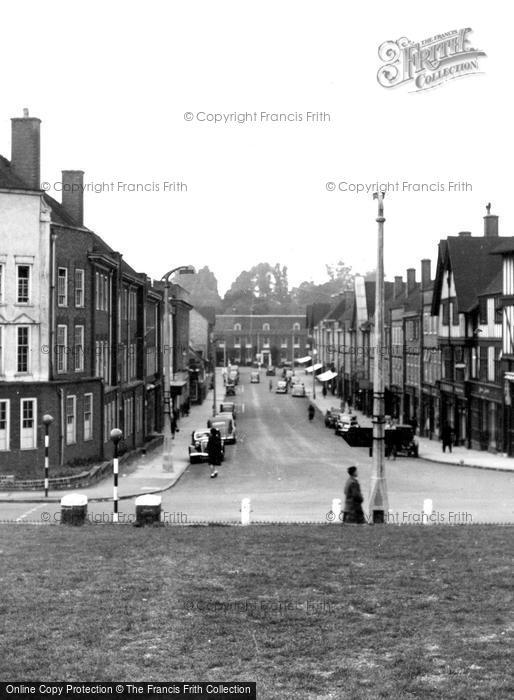 Photo of Hitchin, Hermitage Road c.1955