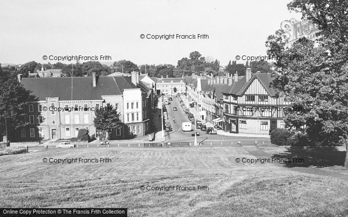 Photo of Hitchin, Hermitage Road From Windmill Hill c.1955