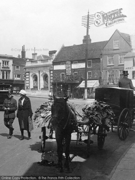 Photo of Hitchin, Horse And Cart 1922