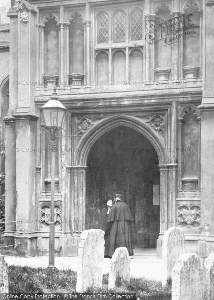 Photo of Hitchin, Ladies, St Mary's Church Doorway 1903