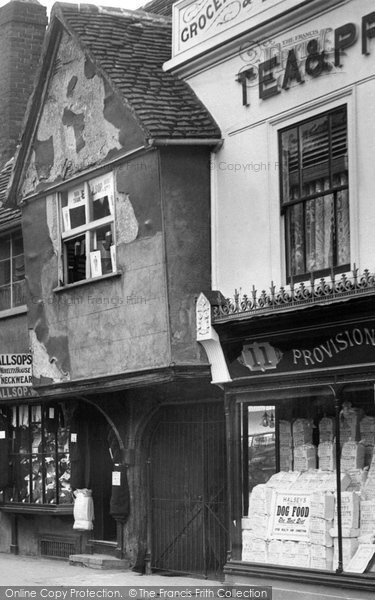 Photo of Hitchin, Old Shops 1908