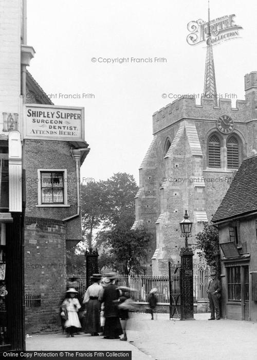 Photo of Hitchin, Old Shops 1908