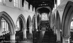 Parish Church Interior c.1965, Hitchin