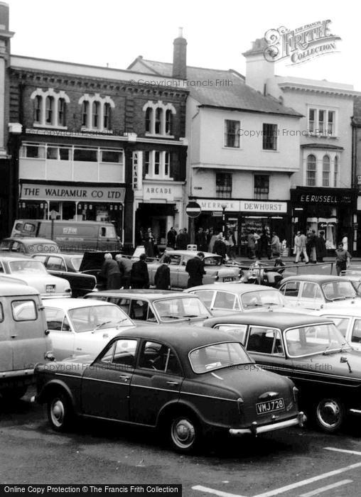Photo of Hitchin, Shops In Market Place c.1965