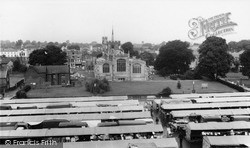 St Mary's Church And Market c.1965, Hitchin